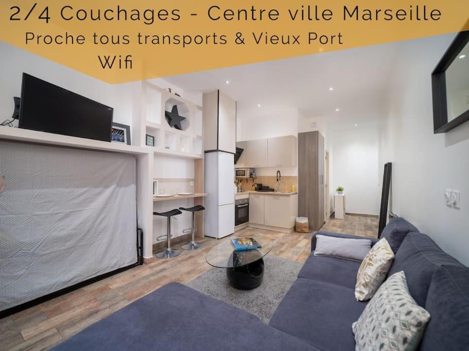 Appartement Tout Equipe 2 A 4 Couchages Au Coeur Du Vieux Port マルセイユ エクステリア 写真